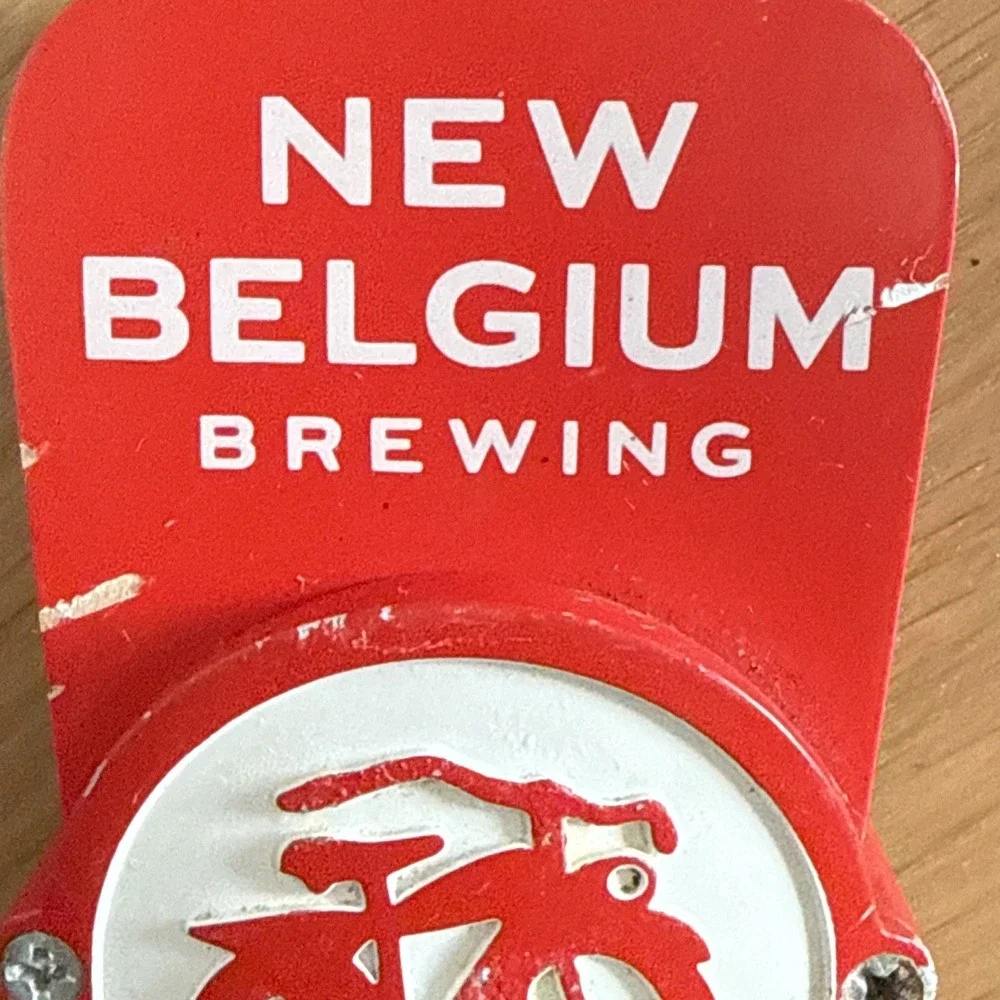 New Belgium Brewing Tap‎ Handle Red Bicycle Logo Beer Dispensing